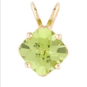 Brand New 14K Gold Peridot Pendant - $248